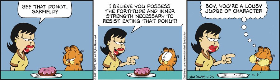 ItsGarfieldTime's tweet photo. Day 139 of 500 garf members 🎆

Today's comics, April 20-23, 2021 https://t.co/zIONls6JoP