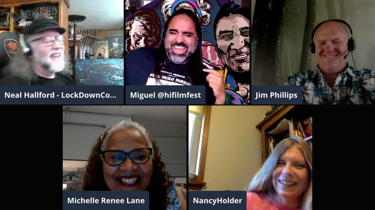 LockDownCon's tweet image. We love bringing laughs and smiles to our panels, and we had a lot of them yesterday! #PostCon #Joy