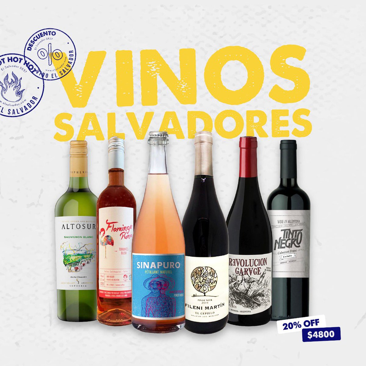 Justo a tiempo.💥Nueva edición de #VinosSalvadores para terminar el mes con ricos y variados vinos. 

Todos amigos del bolsillo y seleccionados por el equipo de VES para que los compres en la tienda online y los tengas en tu casa.

Conseguí tu combo. ➡️ bit.ly/3jugpgm