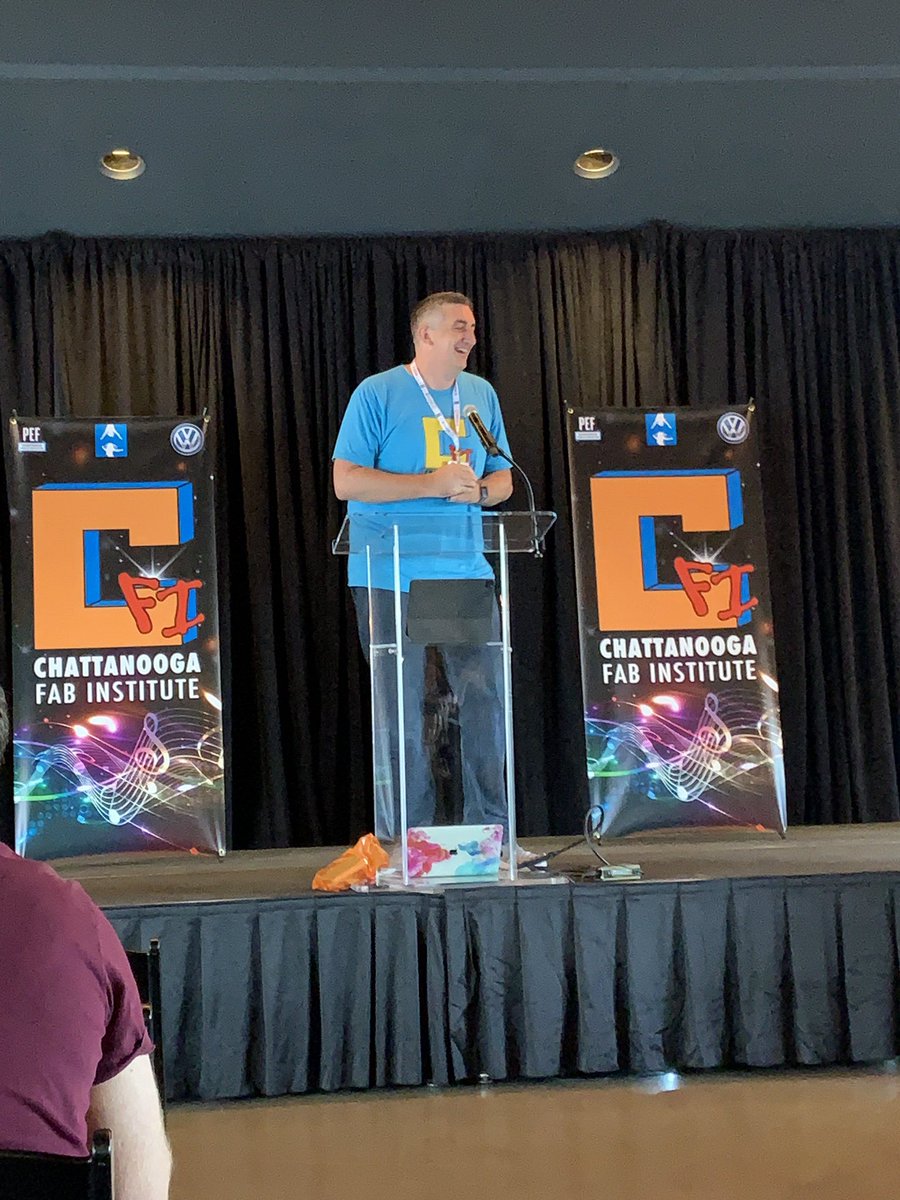Gregbagby's tweet photo. Great to have @CoachStone12 kicking things off!!! 
#ChattFab21

#STEM #DigFab #DigFabEdu https://t.co/uqJ6iIeAWM