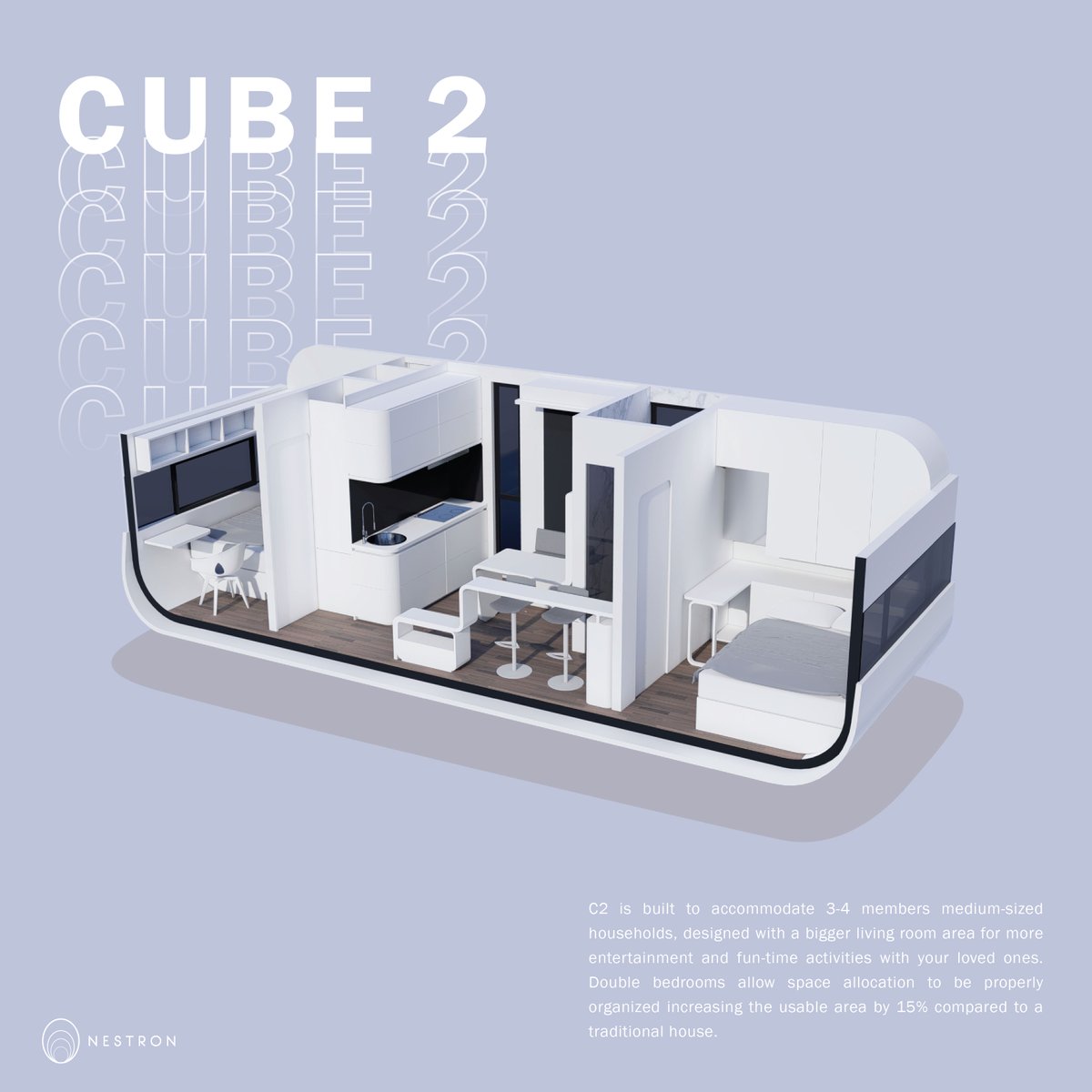 NestronH's tweet photo. Let's explore the interior of the Cube Series, a combination of functional space with stylish minimalist decor.
#architecture #construction #home #interior #design #prefab #CubeOne #CubeTwo #Nestron https://t.co/aLvTdDLMWy