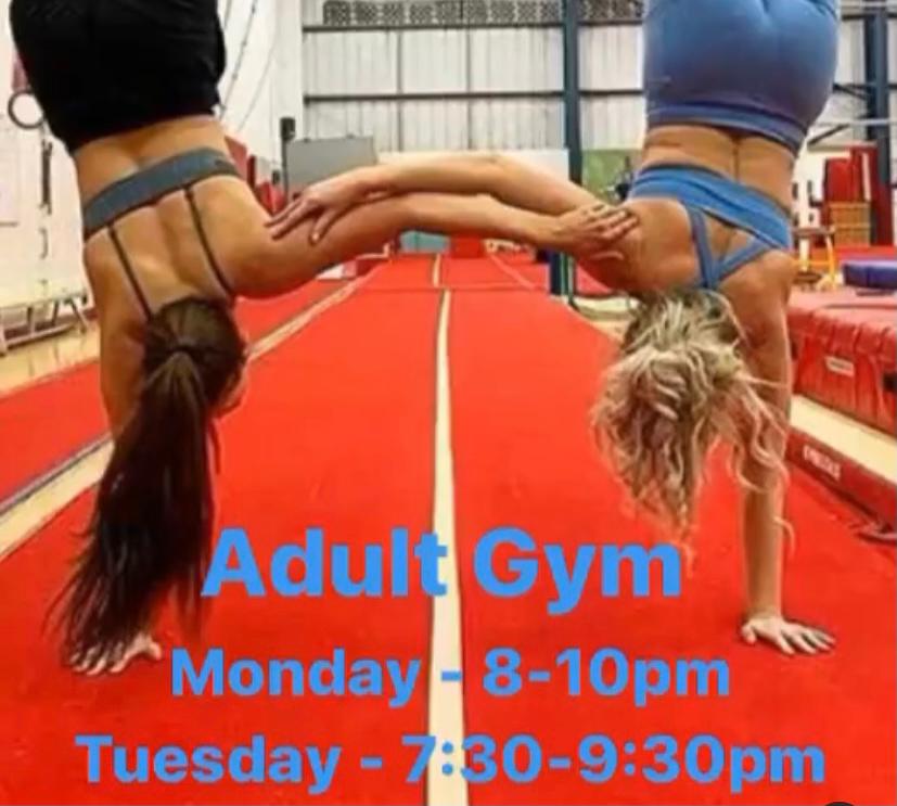 ccycgym's tweet photo. Adult Gym TONIGHT ๐คธโโ๏ธ๐คธ๐ป #fitness #gymnasticsisapassion #nevertoooldtostart https://t.co/OgY5NtLV9A