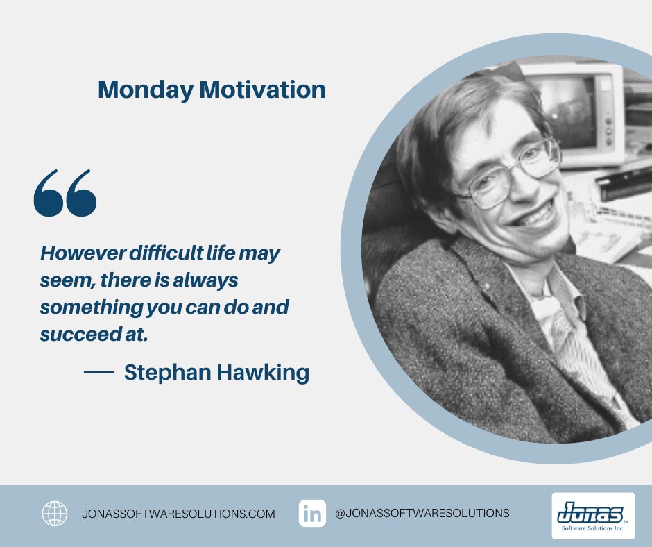 Monday Motivation ✨
.
.
.
#mondaymotivaton #quoteoftheweek #stephanhawking