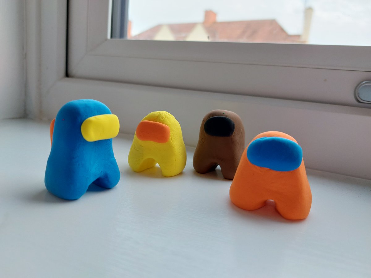 SarahSaddler3's tweet photo. Arts & Crafts with the boys....
Is there an imposter....among us
Keeping the kids happy during summer holiday's with soft clay from @homebargains
#ArtsAndCrafts #softclay #amongus #AmongUsFanArt #amonguscrew #imposter #crewmate #homebargains https://t.co/yWITjOYvr1