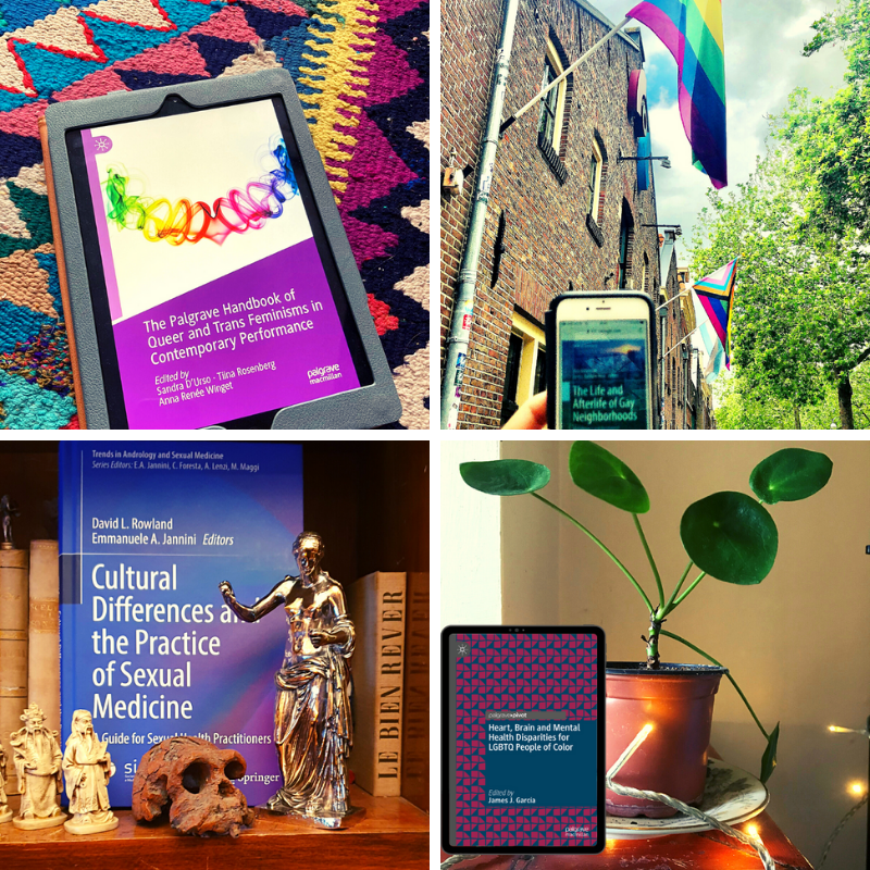SpringerNature's tweet photo. In celebration of #PrideMonth and as part of our #BooksInspired series, we asked our editors to share titles from across Springer Nature, that address issues of the LGBTQ+ community in STEM. Below we are highlightig four of our Springer and @Palgrave titles: (1/12) https://t.co/OFiQDz8MNG