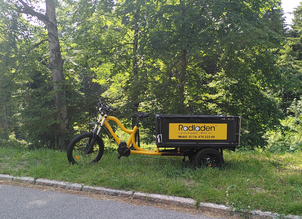Cargobikes worldwide - here a XCYC Pickup Work in Isny, Germany.