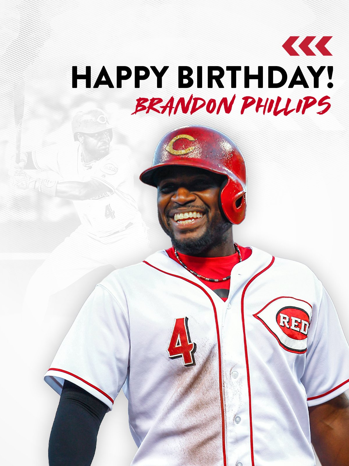 Happy 40th birthday to one of the biggest smiles the game has ever seen, Brandon Phillips!  