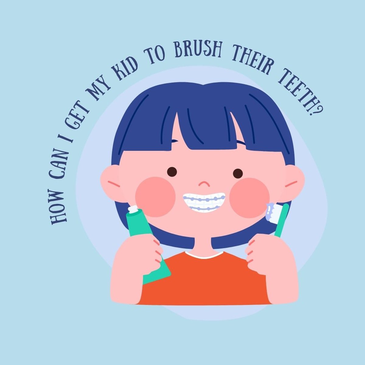 ?  Let them pick out a fun #toothbrush and toothpaste to build excitement to use their new things.
?  Come in and let us explain why we need to #brushteeth! 
?. Let them pick a song to play + you brush from start to finish. #dance
✔️  Remember that consistency is key!