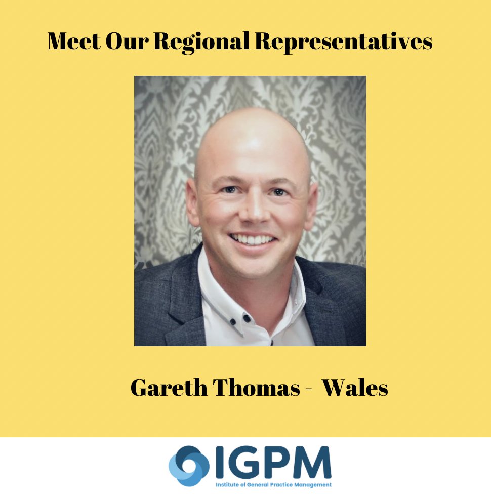 TheIGPM's tweet photo. I’m Gareth, a representative in Wales. I currently work for West Quay Medical Centre and I've been a Business Manager for 7 years. My areas of expertise are Informatics and Quality Improvement, which are two key major components to drive change in general practice. https://t.co/iDvSDNlLJB