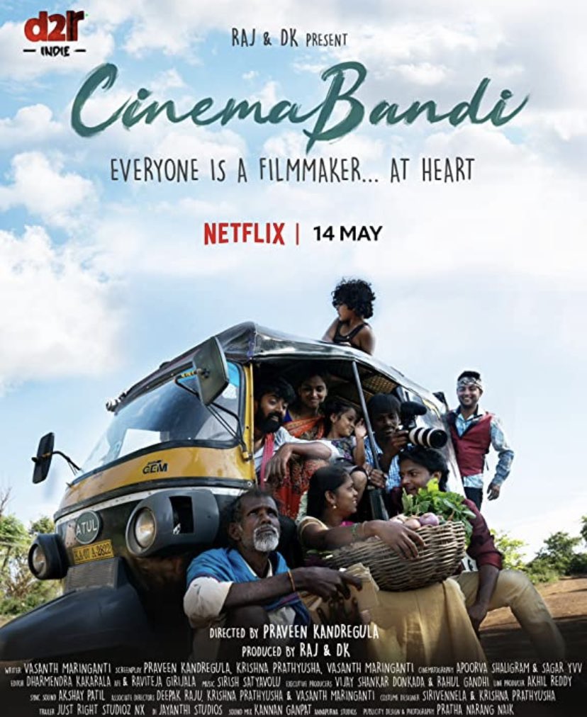 Just finished watching this beautiful passionate film #CinemaBandi. #PraveenKandregula. Man you have a very long way to go in cinema. It made me laugh, cry, enjoy and cherish. Please Don’t miss it guys. #CinemaBandiOnNetflix 
youtu.be/vRzgLJMP4zc