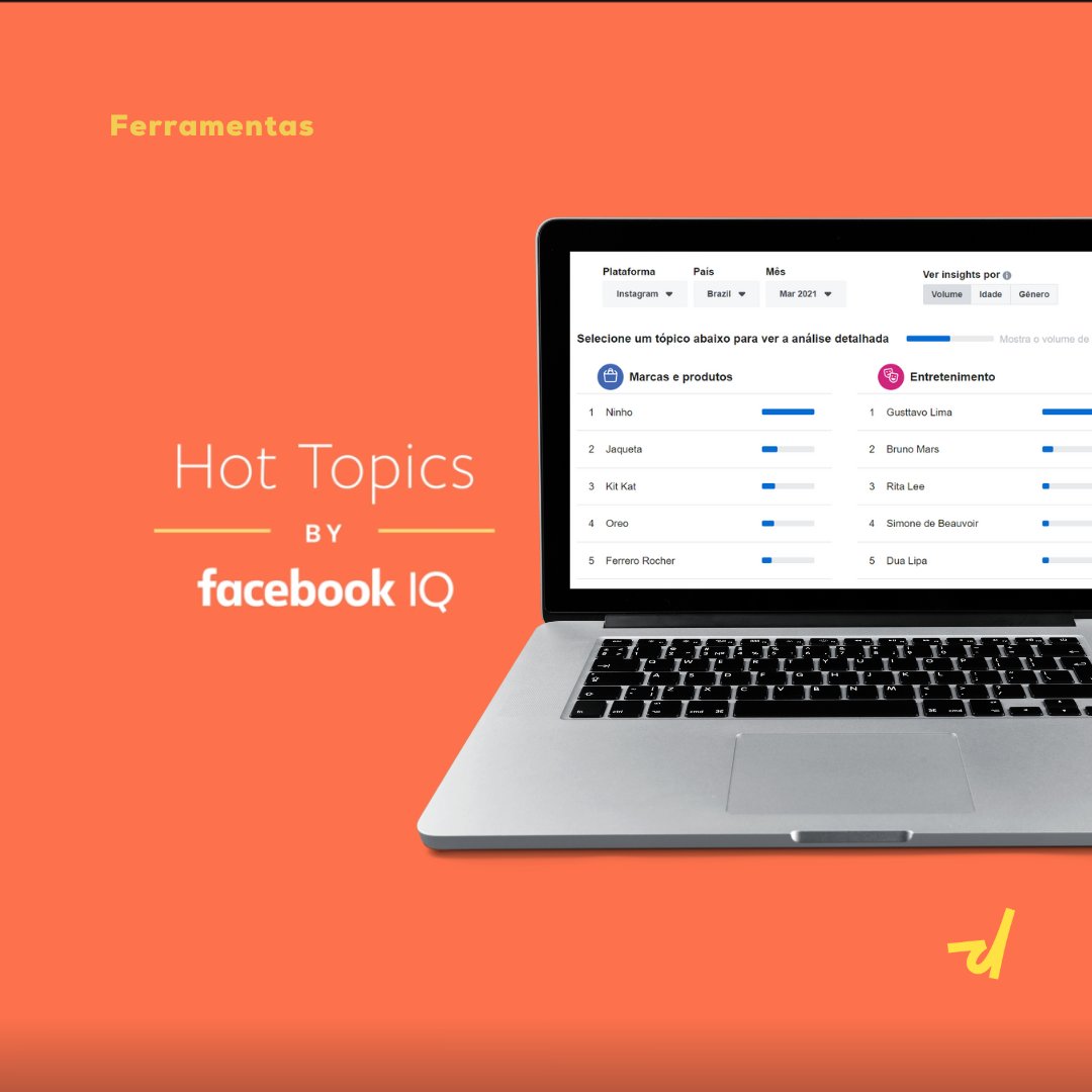 Acesse: facebook.com/business/insig…

💡 Descubra todos os meses os tópicos mais populares que cresceram no Facebook e no Instagram com o Hot Topics.

#FacebookHotTopics #Facebook #Instagram #Trends #Tendências #ComportamentodoConsumidor #SejaDeepz