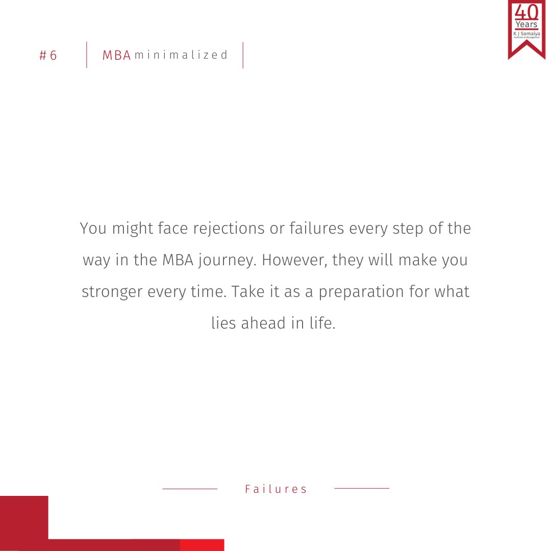 kjsimofficial's tweet photo. Each lesson learnt from the MBA journey lasts for a lifetime. While capitalising on every opportunity is easier said than done, making the effort to do so comes with its own rewards.
#MBAminimalized #MBA #Minimalism #Challenges #Resilience https://t.co/fUkVBxW9Vl