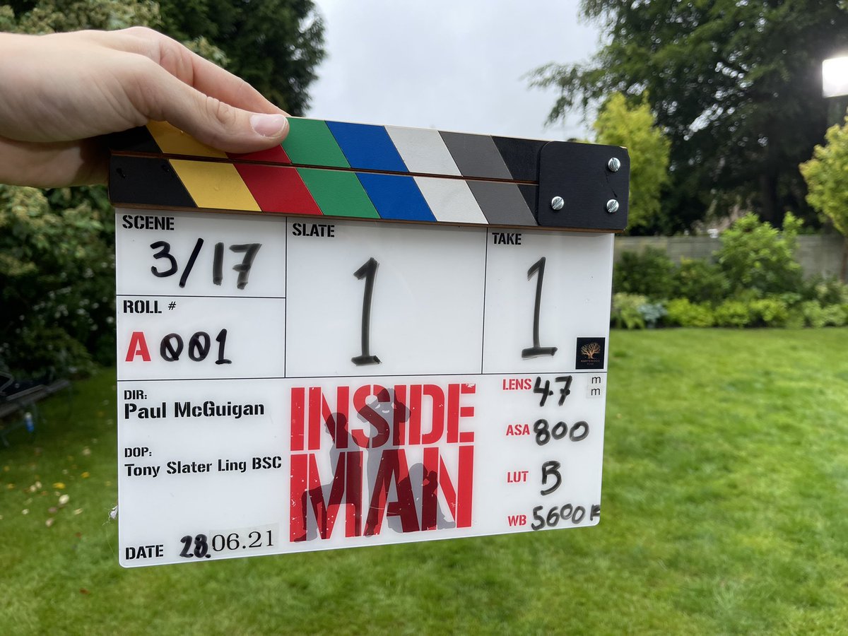 And we’re off!  First day filming of #InsideMan.  Written by #stevenMoffat, directed by Paul McGuigan, starring David Tennant, Stanley Tucci, Dolly Wells, Lydia West and lots more lovely people we haven’t announced yet!