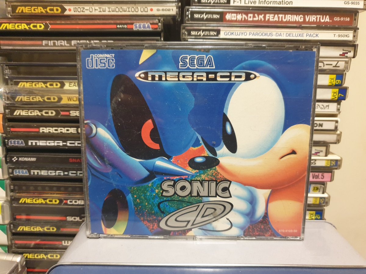 #MegaDriveMonday or #MegaCDMonday?
Either way, for #AMonthOfSonic I'm sharing this absolute classic, Sonic CD.
Love the larger, more expansive and exploratory design in this one, plus the music is incredible too.
#ShareYourGames #GamersUnite