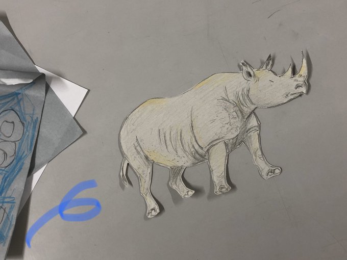 犀のtwitterイラスト検索結果