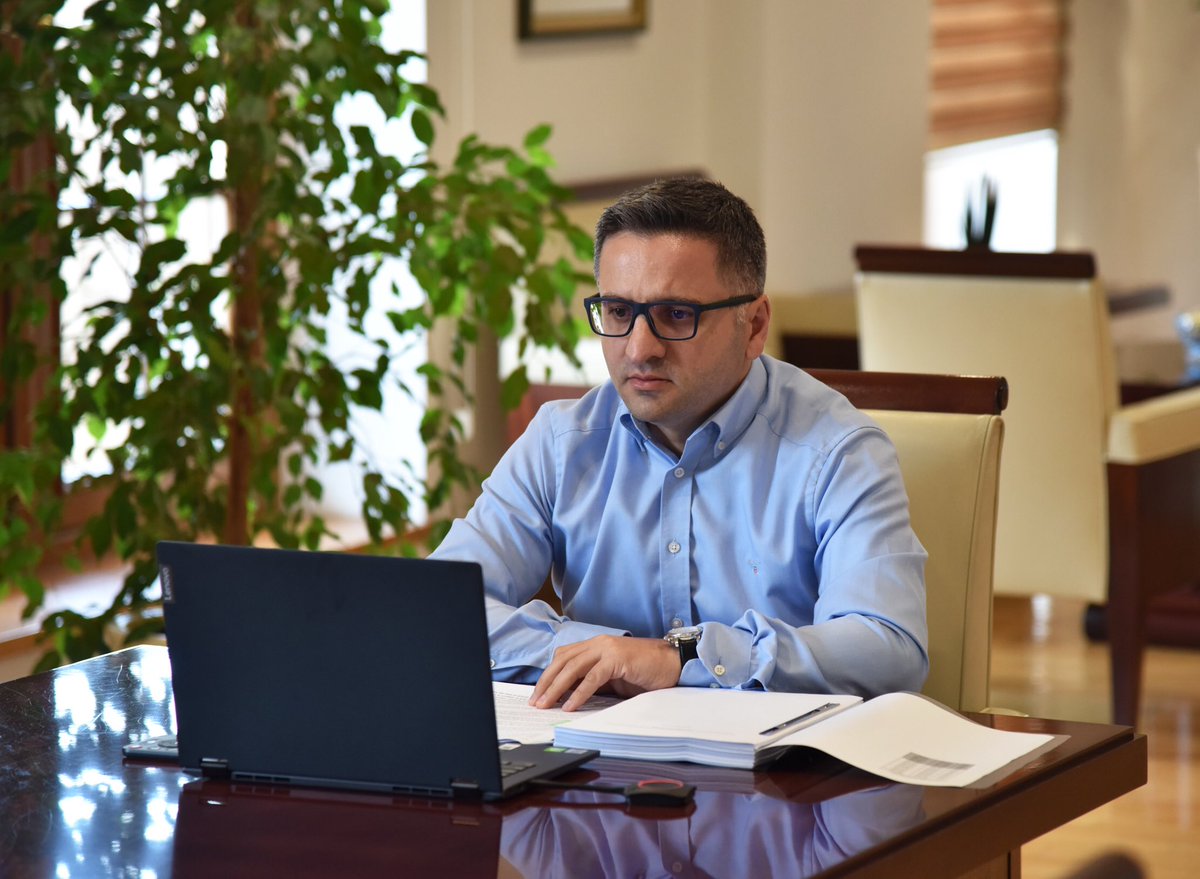 FatmirBesimi's tweet photo. At today's meeting between the ministers from @VladaMK and the @WorldBank, we discussed our cooperation so far, as well as the #CountryPartnershipFramework 2019-2023. https://t.co/kqVaxtzNXu