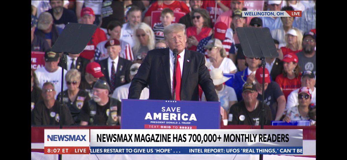 gregkellyusa's tweet photo. TRUMP, first Ex President in a CENTURY with a BIG CHANCE to come back, has AWESOME RALLY Saturday. But the WORTHLESS @MeetThePress pretends it didn’t happen. Not one word. @Yamiche throws a Race Based fit.  Andrea Mitchell VITRUE SIGNALS, shouts down @dpletka.  THIS IS FAKE NEWS https://t.co/0y69hfsKg2