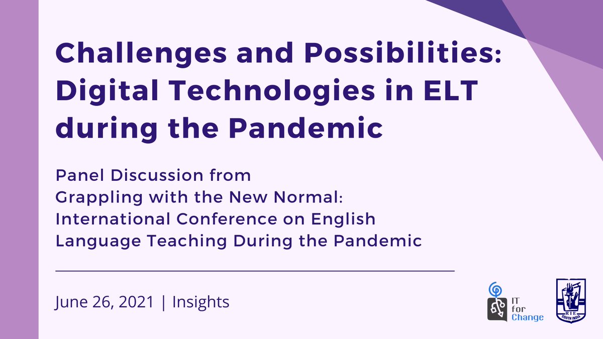 itfc_edutech's tweet image. 🚨As part of the international conference on English-language teaching during the pandemic, co-hosted by #RIESI &amp;amp; @itfc_edutech, @gurukasi moderated a panel on digital technologies in ELT during #EducationEmergency. 

Watch: youtu.be/nh_HQVFQ3qA (from 1.03.00)

Key takeaways👇
