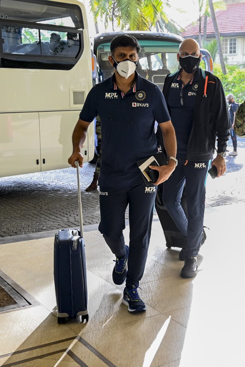 BCCI's tweet photo. Touchdown Sri Lanka 📍🇱🇰

#TeamIndia 🇮🇳 #SLvIND https://t.co/f8oSX7EToh