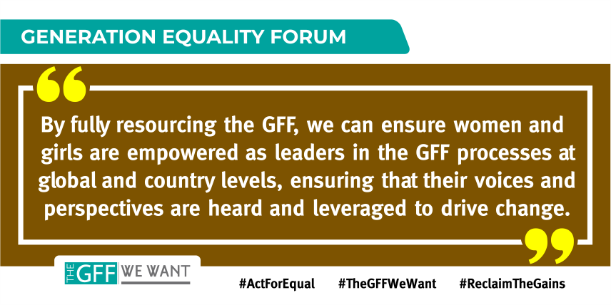 Evidence shows that efforts to enhance gender equality can improve health and nutrition outcomes.
 #ActForEqual #TheGFFWeWant #ReclaimTheGains 
@emmanuelMacron  @DanishMFA @FlemmingMM @EU_Commission @ThierryBreton @USAIDGH  @Sida @thinkper @GAC_Corporate @NorwayUN
@gouvernementFR