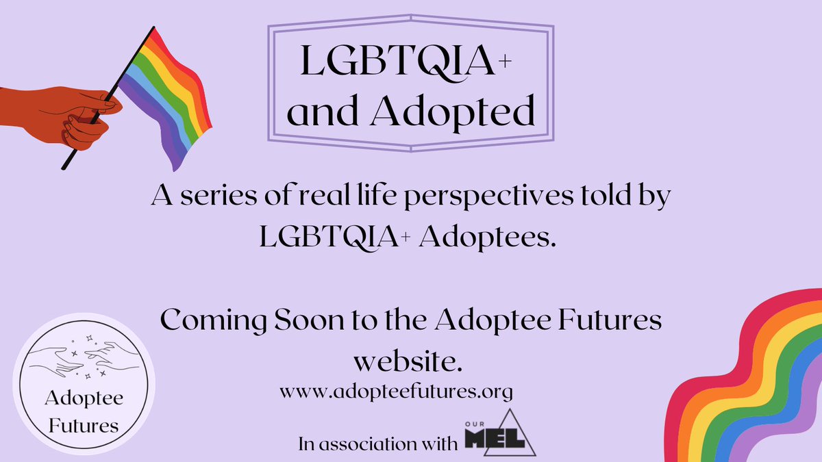 Queer adoptees, we deserve to be heard! 

DM us or comment below to get involved! 

#reclaimreframeheal #adopteefutures #adopteevoices #queervoices #LGBTQIA #LGBTQIAandAdopted #adoptioncommunity