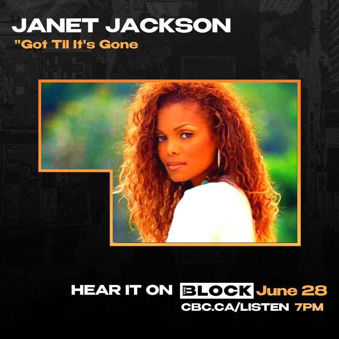 TheBlockCBC's tweet image. Tonight on THE BLOCK! It’s on and poppin! 7-9pm with @msangelinetw on @CBCMusic 

Listen Live and On Demand cbcmusic.ca/theblock

@mouraine_ 
@ebhonijade 
@DillanPonders 
@JanetJackson