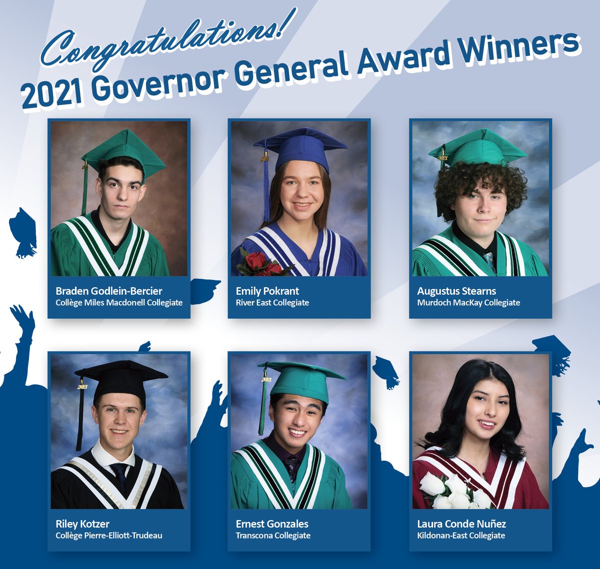 RETSDschools's tweet photo. Congratulations to the Governor General Award winners from each of our high schools. What a great way for them to complete their high school years! #CongratsRETSDgrads #Classof2021 #CreatingStudentSuccess🎓 https://t.co/7zc6rJHYpU