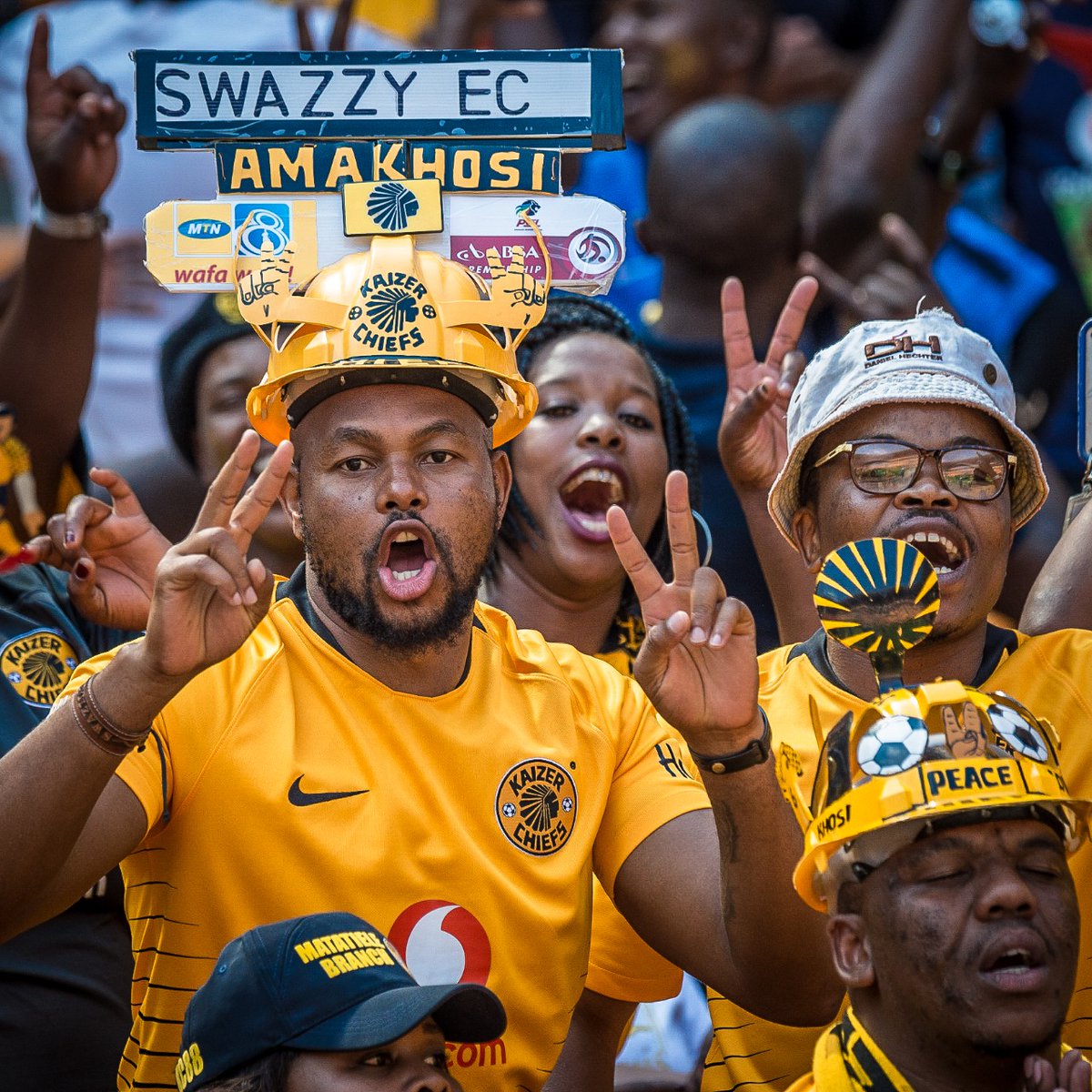 KaizerChiefs's tweet photo. It’s for you! We just wanted to say how much we love and miss you Amakhosi Faithful. 

Thank you for your passionate support. You are the ones that give us the energy and keep us going! 

Let’s stand together as #KCOneTeam &amp; One Voice! 

#Amakhosi4Life https://t.co/TcXIxCRVBy