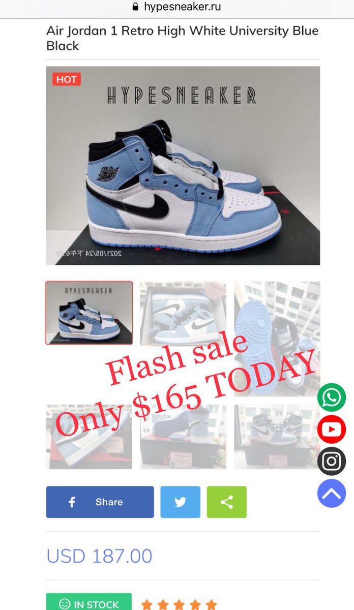 HypesneakerR's tweet photo. Only TODAY
#hypesneaker #shoes #sneakers #today #flashsale https://t.co/jhgs9rNVeQ