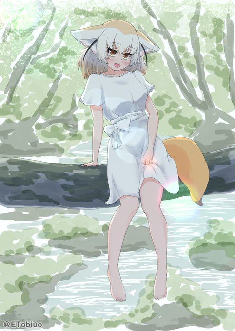 フェネックちゃんと渓流に🦊💕💕 