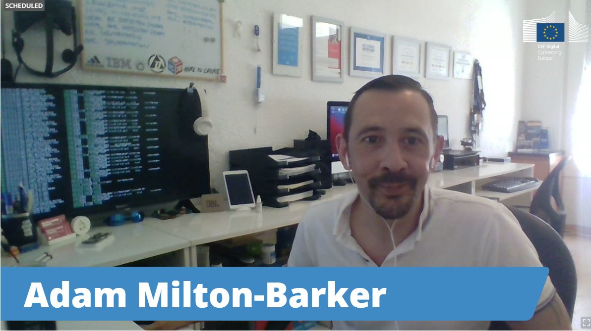 AdamMiltonBarkr's tweet photo. Doing a test run for my talk tomorrow for @Connecting_EU . Very proud to be part of this.

Registration/info: https://t.co/IiBkRzxRbU 
#CEF #ConnectingEurope #ContextBroker #HIAS #HIASCDI https://t.co/ZpVPcE8tLZ