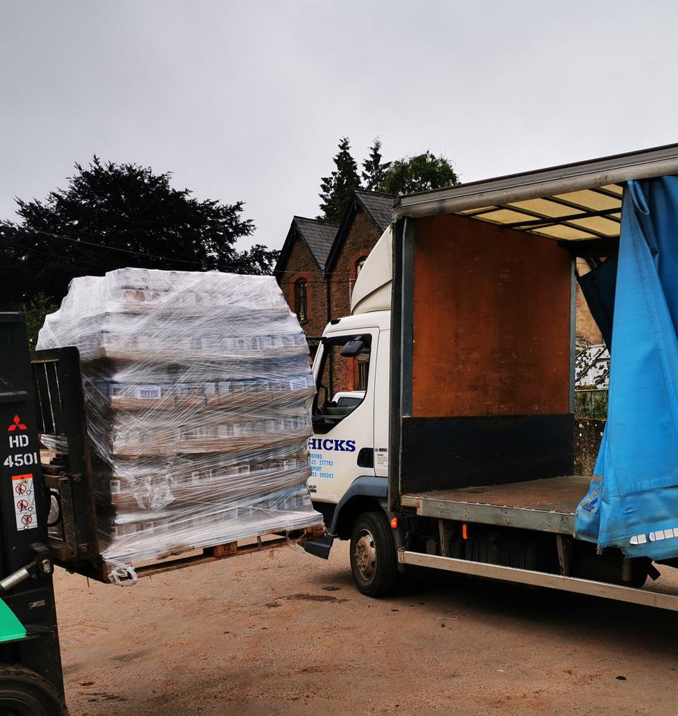 Another pallet of our award winning cider and perry leaves our farm today for export to Lithuania