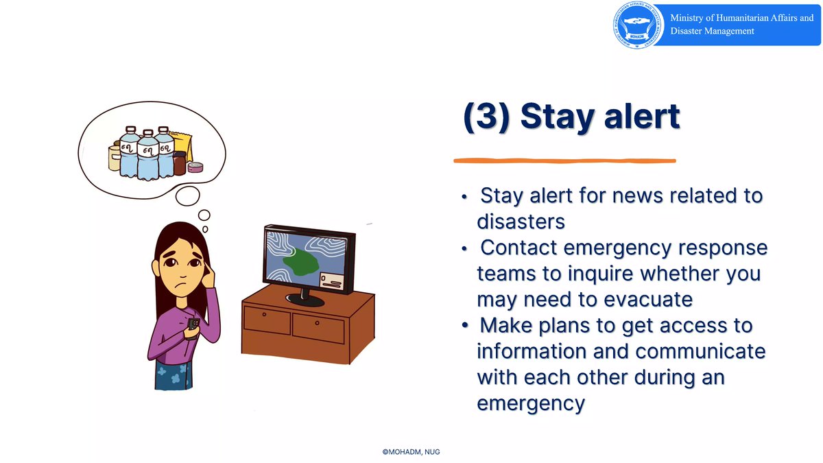 mohadmNUG's tweet photo. .@mohadmNUG has published the facts needed to follow for household level preparation of a disaster in Myan-Eng version. Both versions can be downloaded in ministry's website. 
Thread (1/2)
#WhatsHappeningInMyanmar https://t.co/FFvdbQ8yof