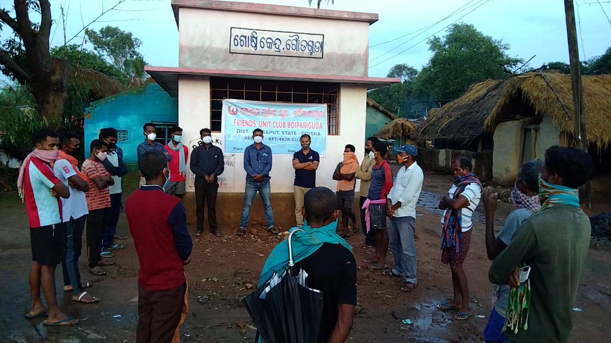 Avimanyu_Ragadi's tweet photo. @dmkoraput Dear sir Youth of Boipariguda #Frieds_Unit_Club &amp; #Saheed_Laxman_Yubasena organised Awareness Campaign At-Giudaguda village of Pujariguda GP, through the local Youth with proper precautions &amp; Physical Distance. https://t.co/H8IZQCQaNC