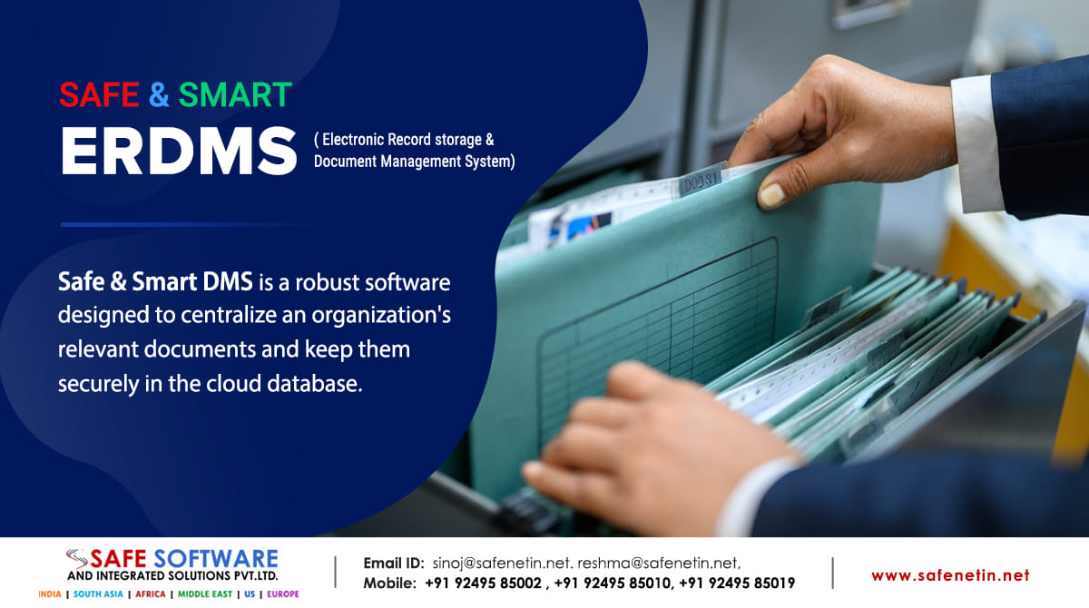 praveensafe's tweet image. Every business needs to manage paper or electronic documents. Organize your document records quickly and safely with Safe &amp;amp; Smart ERDMS. 

#safesoftwareindia #documentmanagementsystem #documentmanagesoftware #erdms #dms #artificialintelligence #ai #digitalsolutions #blockchain