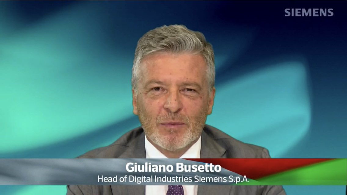 Effe_Ali's tweet photo. “Accompagnare le #imprese nel #conoscere e #applicare i #vantaggi della #digitalizzazione e’ la #missione di @Siemens_Italia”: così @Giulian1Busetto #live nell’evento del @Corriere dedicato alla @RegioneER #Transizione40 #transizionedigitale @debgiac @ivan_frank_com @angighera https://t.co/AeH30NjUDk