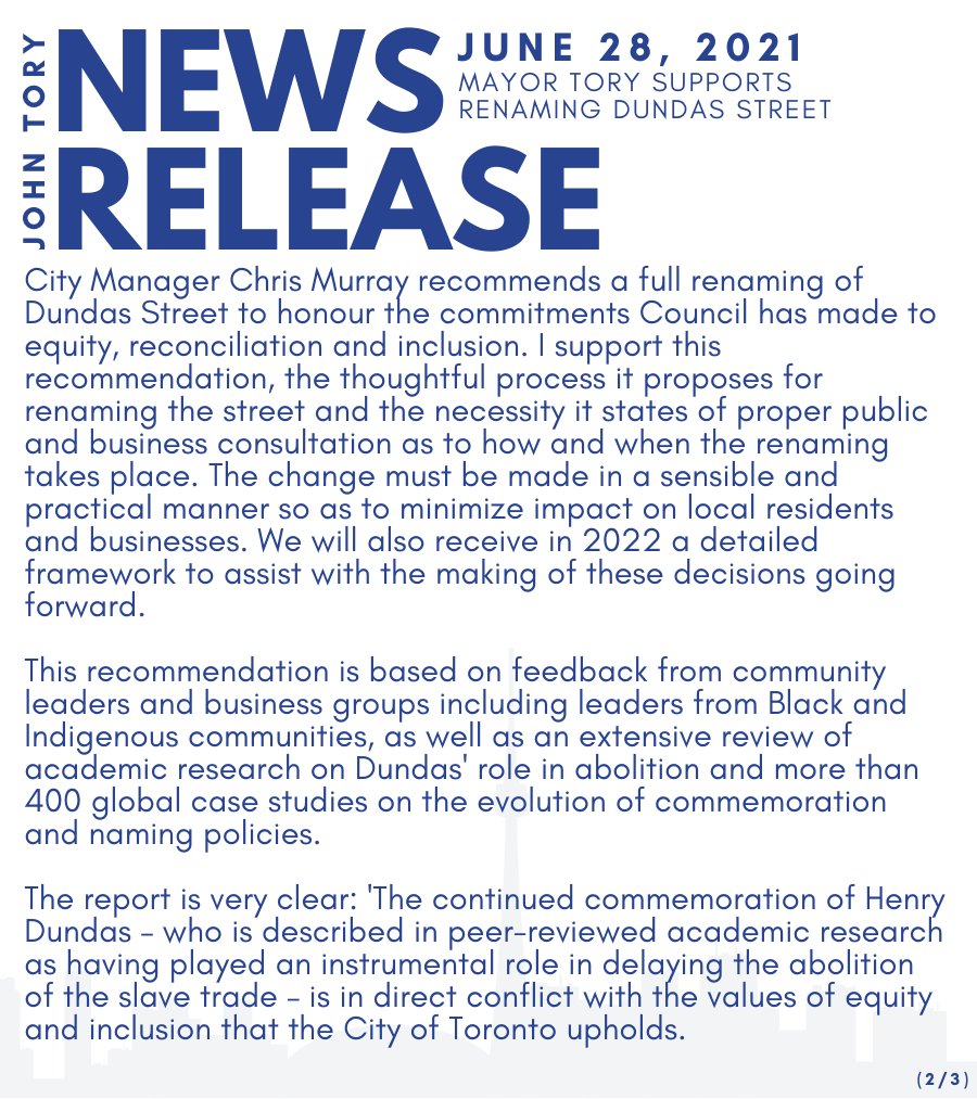 John Tory tweet media