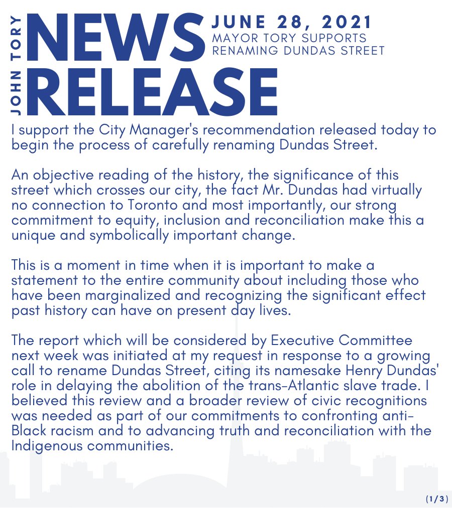 John Tory tweet media