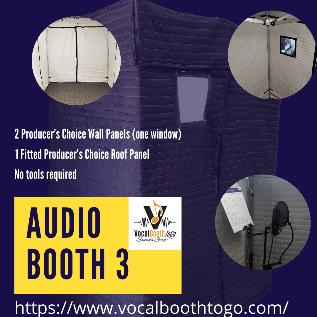 VocalBoothToGo's tweet photo. Audio Booth 3 allows you to record accurate audio, just the way intended it to be recorded. https://t.co/AablSKvsiu
.
.
.
#VocalBootToGo #VocalBooth #sounds #sounddesign #soundcheck #studio #musicproducer #soundwave #soundblankets #music #recordings #producer #soundrecording https://t.co/Eg20rk1szb