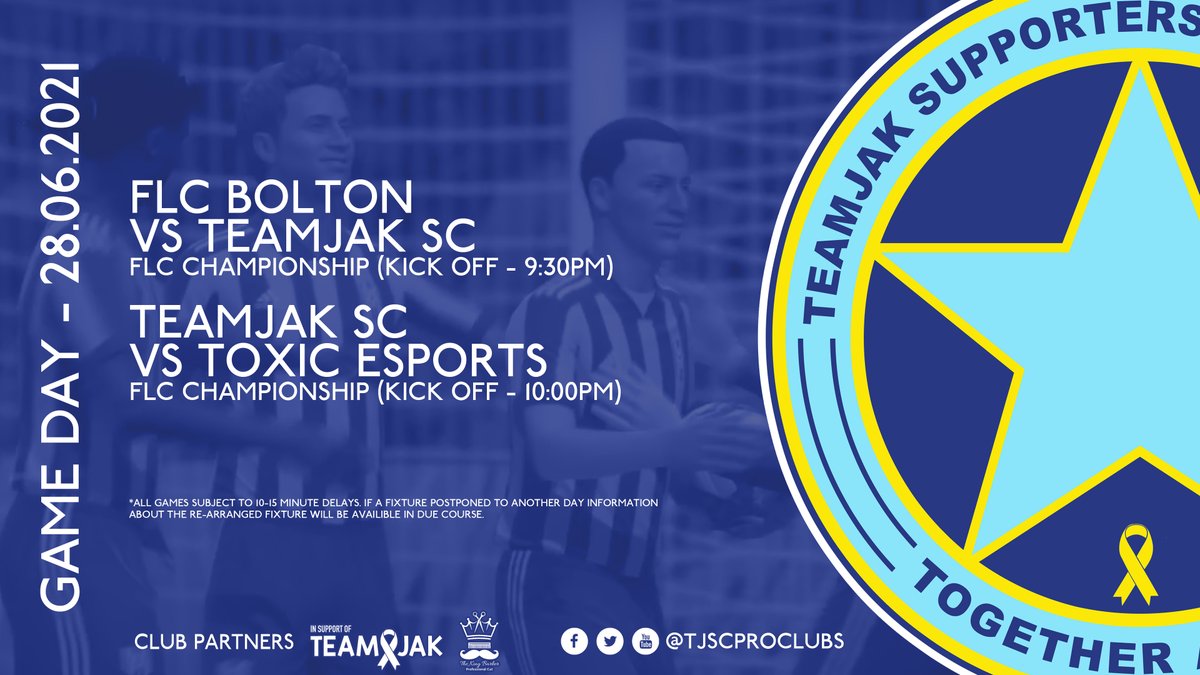 Only 4 games to go and with TeamJak SC in the relegation zone, every game and every point is vital! We fight for our Championship place tonight against relegation fighters FLC Bolton and promotion contenders Toxic eSports and it's all live on our Twitch.
twitch.tv/teamjaksc