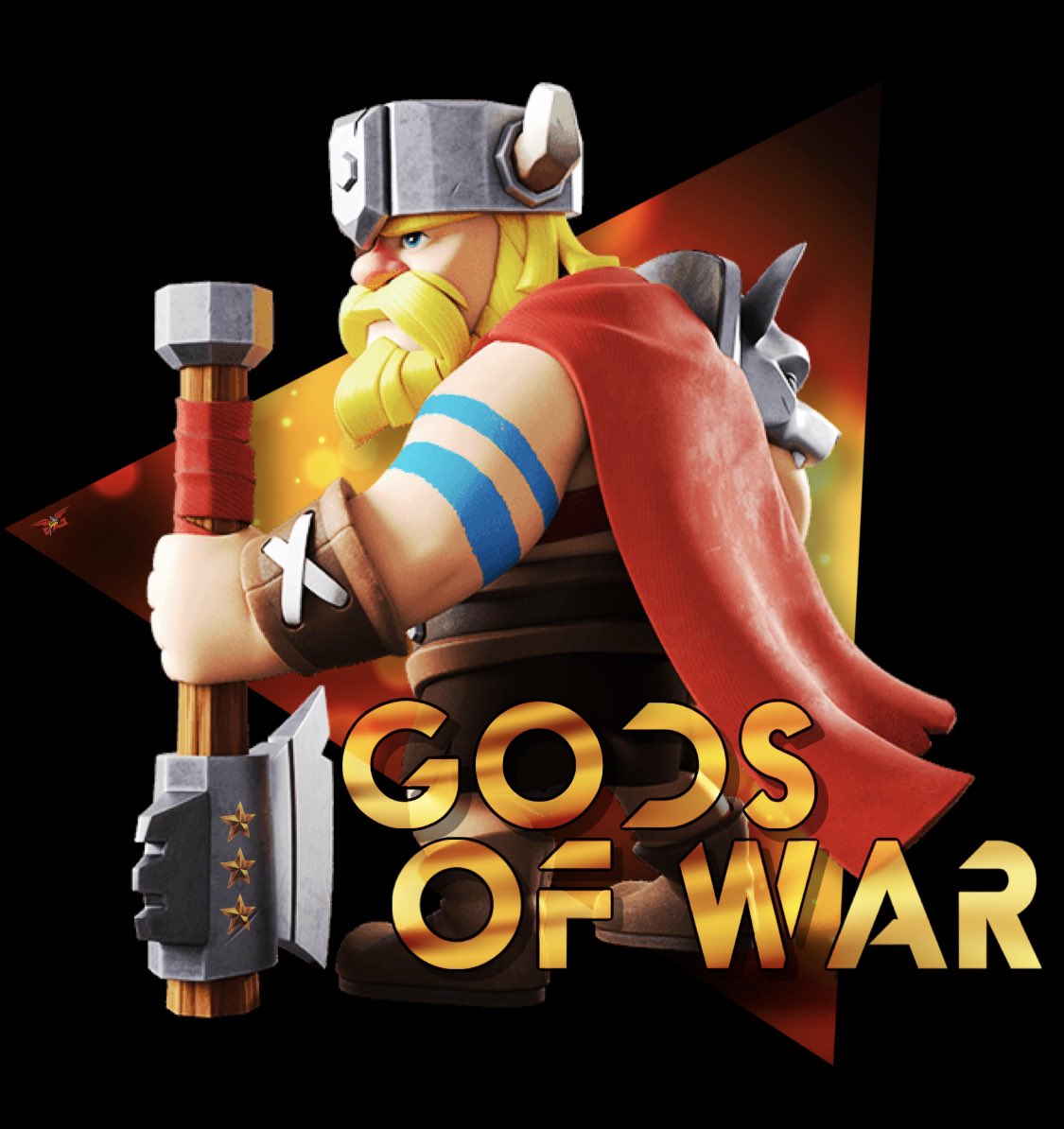 Logo pour la team Gods Of War sur le thème Clash Of Clans.
#ClashOfClans #Logo #gaming #eSports #knight #War