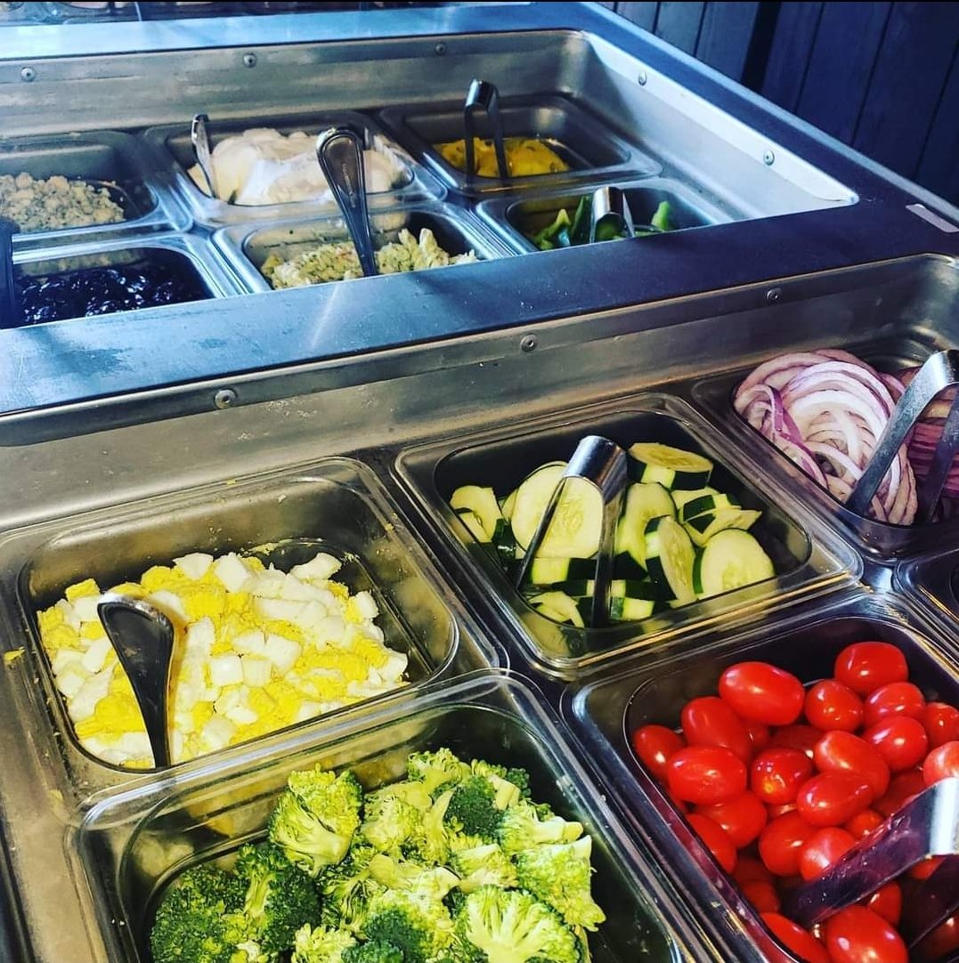 Do you see what I see?  That's right! Today is SALAD BAR DAY!  For $12 every day from 11-2 you can feast on homemade soups, homemade meaty and veggie chili, salad, potatoes, breadsticks and zeps! Our soups of the day are Soy Ginger Chicken &amp; Potato Cheddar.  We open daily at 11!