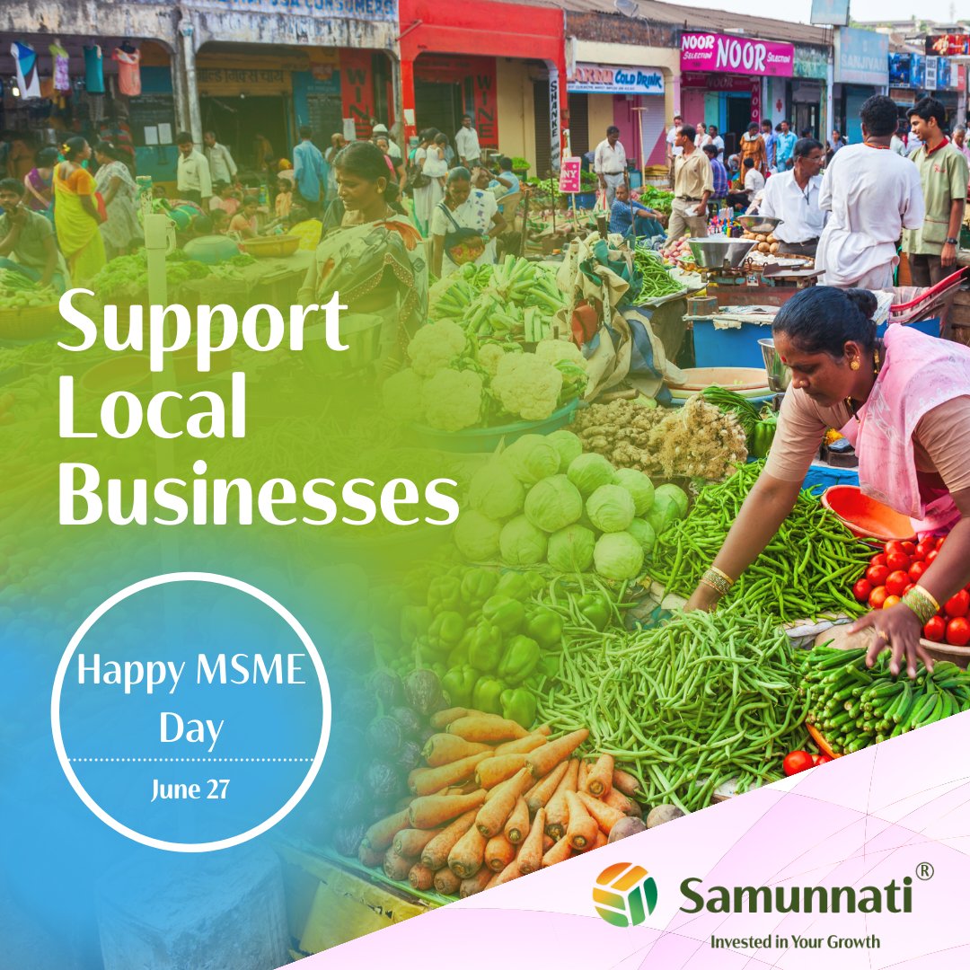 June 27th is commemorated as #WorldMSMEsDay to raise public awareness of their contribution to sustainable development and the global economy. #Samunnati supports and acknowledges the pivotal role that these resilient MSMEs play in strengthening the global economy.