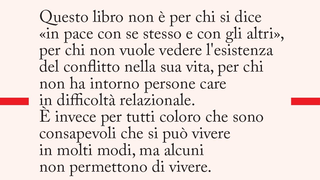 A relazionarsi si impara, ma nessuno lo insegna!
#MariaMartello è formatrice alla Mediazione per la risoluzione pacifica dei conflitti e con questo volume ci aiuta a diventare competenti nel gestire le #relazioni.

"Costruire relazioni intelligenti" 
👉bit.ly/CostruireRelaz…