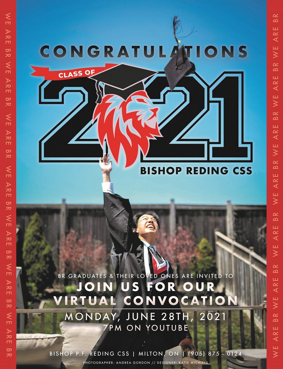 Today's the day! Please join us in Celebrating the Class of 2021 tonight at 7:00 p.m. via YouTube: youtu.be/6guuCTZkjps Congratulations🎓🎉🥳 to our Graduates!