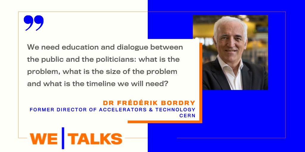 WECouncil's tweet photo. Don't miss our latest #WETalks episode with Dr Frédérik Bordry of @CERN as he shares his experience in energy and scientific dialogues: https://t.co/Zm3tuvnXG7
#humanisingenergy https://t.co/UxAJYWAb3B