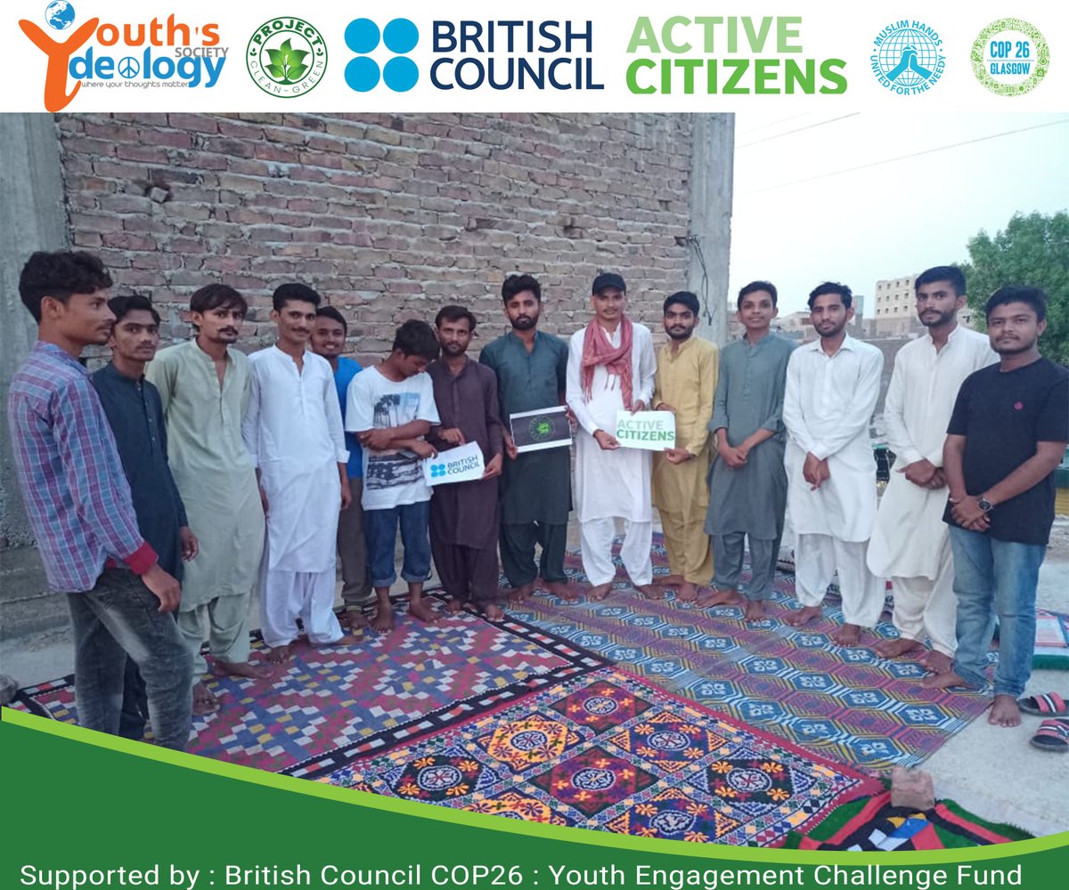 Our Young Climate Activists while visiting some young community members in Hyderabad. The enlightened the participants on the role of youth to mitigate climate change during the session.
<a href="/pkBritish/">British Council Pakistan</a> 
<a href="/ActiveCitizens/">Active Citizens</a>