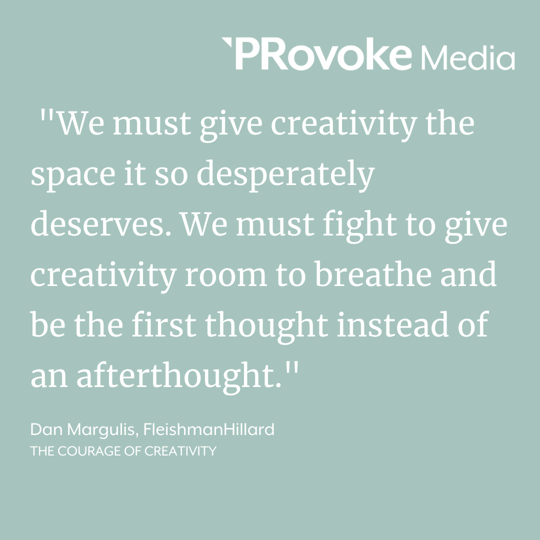 Provoke_News's tweet photo. This past year and a half, we’ve all been on an incredible journey. @Fleishman’s Dan Margulis reminds us that creativity is an essential part of who we are and what we do. https://t.co/nfAgWktrUs #Sponsored #CreativityinPR https://t.co/oFVI2aaWHq