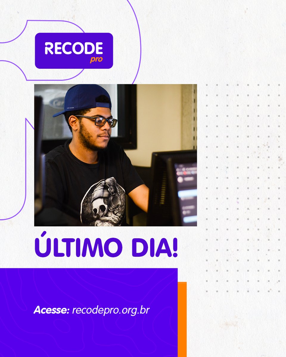 rederecode's tweet image. Atenção! Esta é a última chamada para o embarque no Recode PRO, você vem? 🚀
Confira os requisitos, cronograma e faça sua inscrição pelo site recodepro.org.br
#rederecode #recodepro #dev #fullstack #desenvolvimento #programação #carreira #empregabilidade