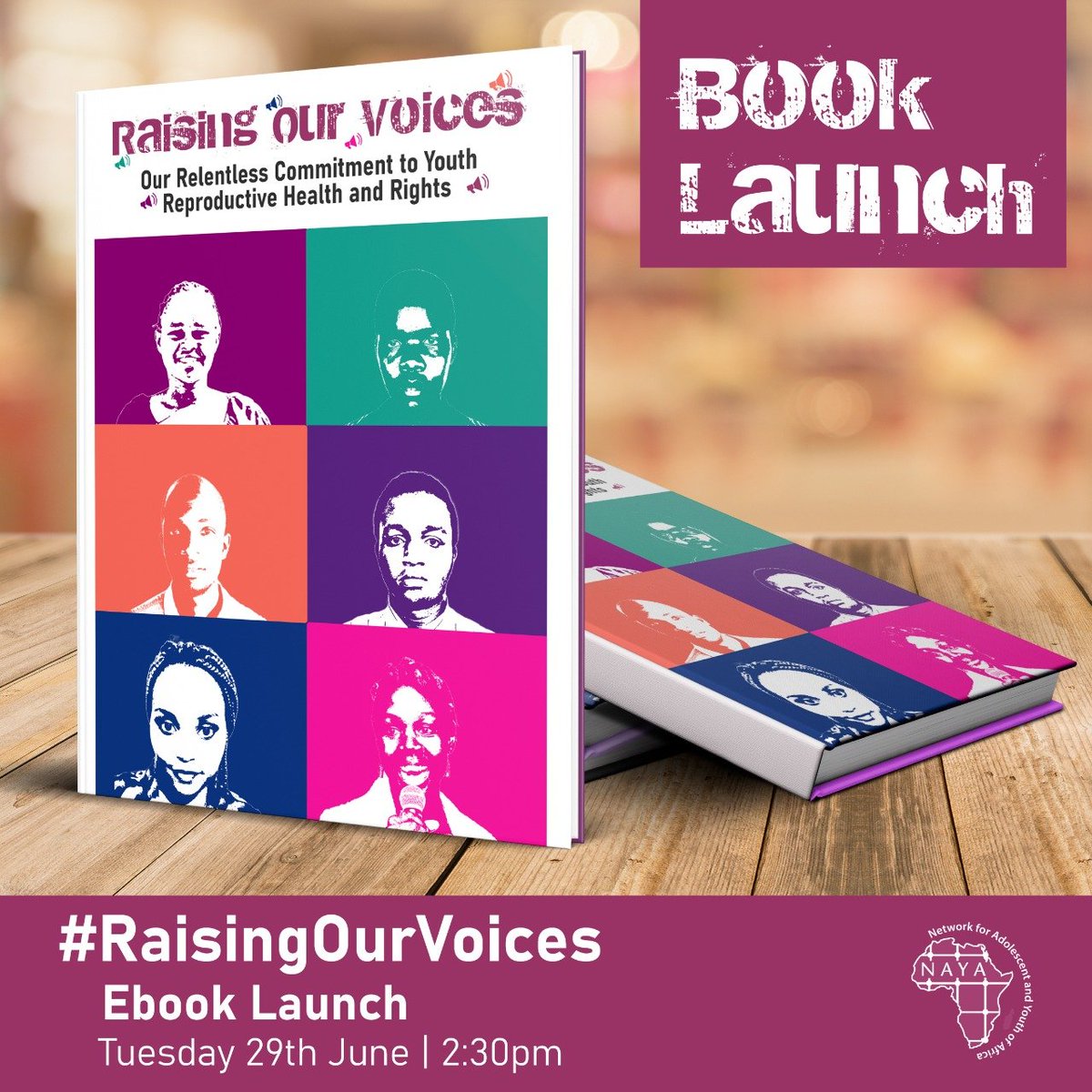 Keep tuned tommorow is the day. @NAYAKenya will be launching its ebook anthology on #Raisingourvoices. This will a milestone in the journey to address adolescent and youth's SRHR challenges.
